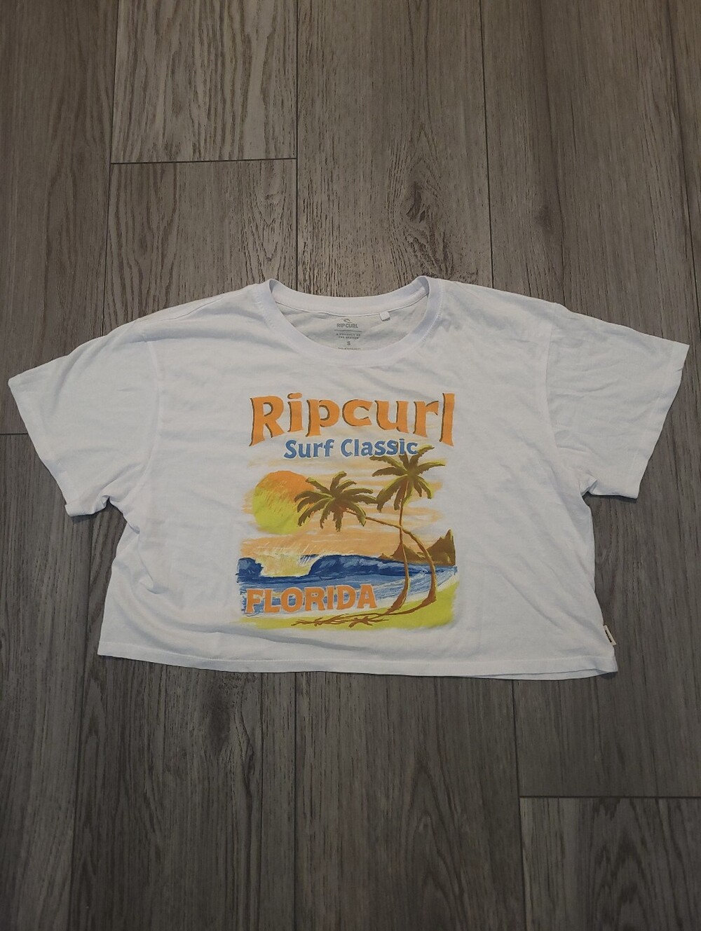 Rip Curl Women's Small Crop Top Surf Shirt